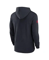 Nike Men's Navy Houston Texans Sideline Hoodie Performance Long Sleeve T-Shirt