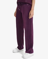 Calvin Klein Women's Velour Wide-Leg Pants