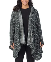 Cuddl Duds Plus Fleecewear Stretch Hooded Wrap