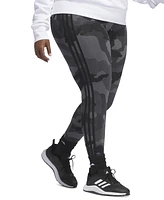 adidas Plus Camo Print Three Stripe Leggings