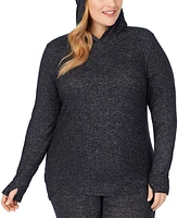 Cuddl Duds Plus SoftKnit Long-Sleeve Tunic Hoodie