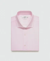 Mango Men's Micro-Stripe Twill Dress Shirt