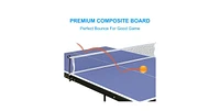 Streamdale Furniture Foldable Ping-Pong Table Reliable Bounce, Multi-Use, Perfect for All