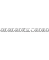 Bulova Marc Anthony Men's Polished Link 22" Chain Necklace in Sterling Silver-Plate, BVC1062