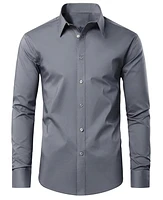 Blue Ice Men's Long Sleeve Classic Dress Shirt