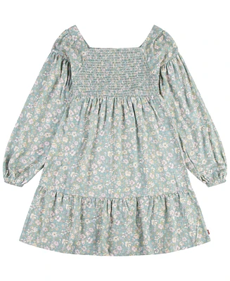 Levi's Big Girls Long Sleeve Smocked Top Dress