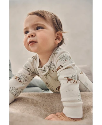 Little Planet by Carter's Baby Cotton Sleep & Play Wild Horses Footed Pajamas