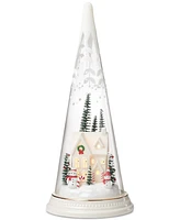 Lenox Merry & Magic Lit Glass Scene Farmhouse