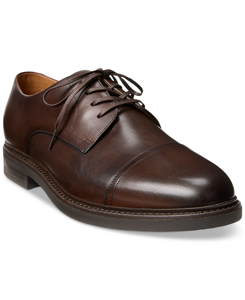 Polo Ralph Lauren Men's Asher Leather Cap-Toe Dress Shoe