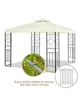 Vebreda 2 Tiers 10 x 10 Feet Patio Gazebo Canopy Tent