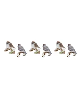 Slickblue Bird On Branch Figurine (Set of 6)