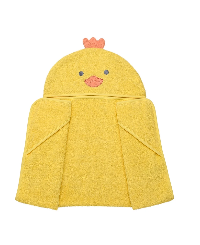 Little Me Baby Boys Or Baby Girls Duck Cotton Hooded Bath Towel