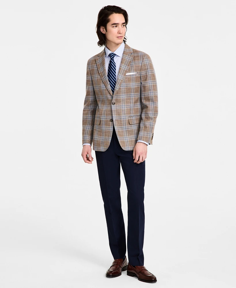 Tommy Hilfiger Men's Modern-Fit Windowpane Plaid Sport Coat