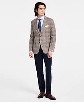 Tommy Hilfiger Men's Modern-Fit Windowpane Plaid Sport Coat