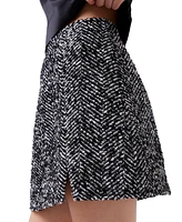 French Connection Women's Chantelle Herringbone Mini Skirt