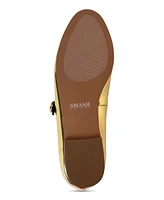 Smash Shoes Women's Dominique Mary Jane Ballet Flats