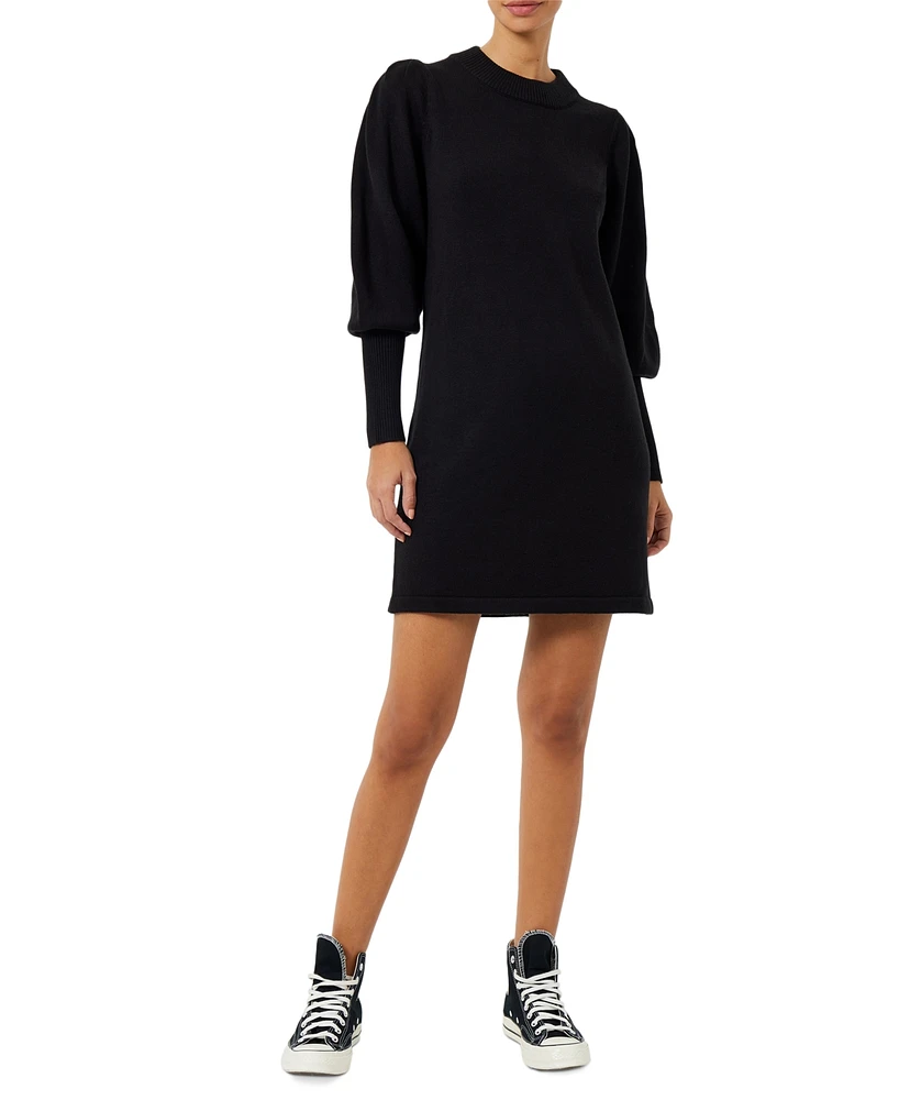 French Connection Women's Babysoft Balloon-Sleeve Jumper Dress