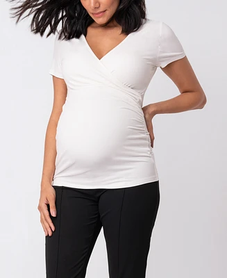 Seraphine Women's Mock Wrap Maternity Nursing Top