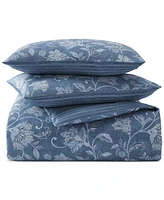 Charter Club Azure Jacobean 2-Pc. Duvet Cover Set, Twin, Exclusively at Macy's