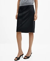 Mango Women's Regular Pencil Skirt