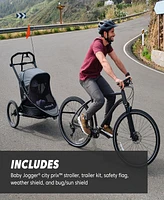 Baby Jogger City Prix Jogger Bike Trailer With Trailer Kit