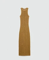 Mango Women's Openwork Lurex Dress