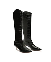 Schutz Women's Maryana Low Stiletto Knee High Heel Boots