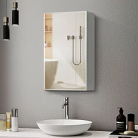 Invisible Handle, Soft-Close, Adjustable Mirror Cabinet (20x26")