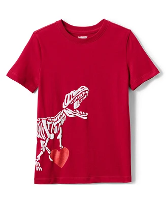 Lands' End Girls Short Sleeve Graphic Tee