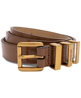 Michael Kors Women's Gold-Tone Leather Belt