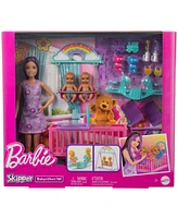 Barbie Skipper Babysitter Doll with Twin Nursery Playset Accessories