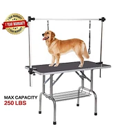 Streamdale Furniture 36 Professional Dog Pet Grooming Table Adjustable Heavy Duty Portable with Arm & Noose & Mesh