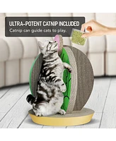 Simplie Fun Ornamental Cactus Cat Scratcher for Rest, Play, and Scratching