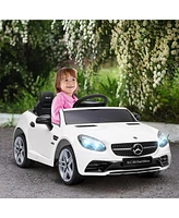 Streamdale Furniture Mercedes Slc 300 Ride-On Licensed Kids Car with Remote Control, Music, and Safety Features