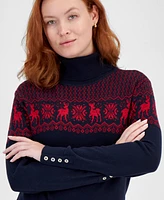 Tommy Hilfiger Women's Snowflake Stella Turtleneck Sweater