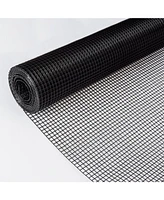 36"x50' Black Vinyl Hardware Cloth, 19 Gauge, 1/4" Mesh