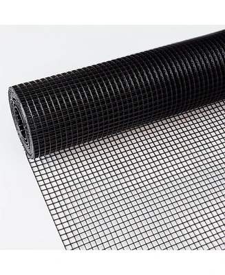 Streamdale Furniture 48"×50' Black Vinyl Hardware Cloth, 19 Gauge 1/2" Mesh, Poultry Netting