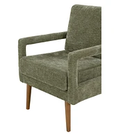 Simplie Fun Mid-Century Modern Chenille Armchair for Comfort and Style