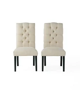 Classic Tufted Parsons Dining Chair Set of 2 with Modern Style