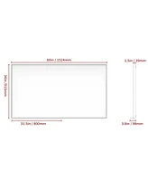 60x36" Oversized Rectangle Mirror with Removable Tray
