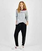 Tommy Hilfiger Women's Drawstring Logo Graphic Jogger Pants