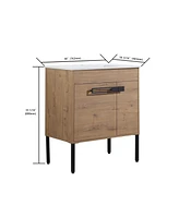 Streamdale Furniture Dual-Purpose Bathroom Vanity with Silent-Closing Doors