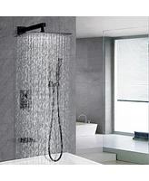 Streamdale Furniture 12 Inch Shower System With Handheld Shower Head