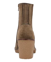 Mia Women's Harlow Lug-Sole Block-Heel Chelsea Booties