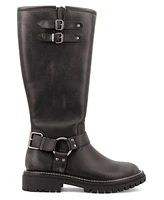 Mia Women's Franco Lug Sole Tall Moto Boots