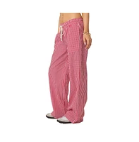 Edikted Women's Taya gingham pants