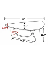 Streamdale Furniture Home Modern Triangle Coffee Table