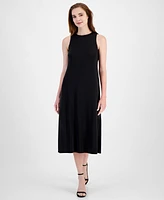 Anne Klein Women's Round-Neck Sleeveless Midi Dress