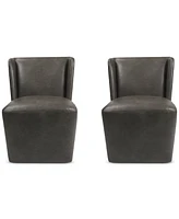 Seham -Pc. Faux Leather Dining Chair Set