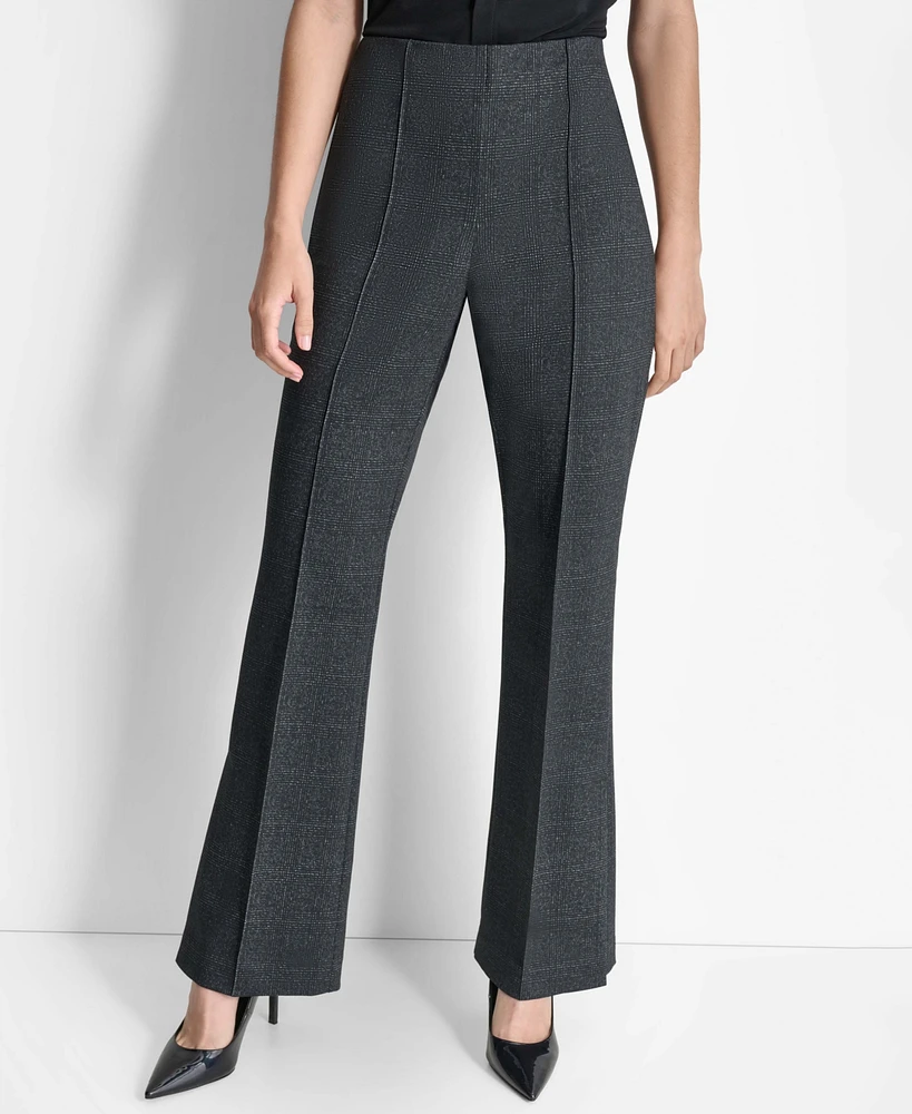 Dkny Women's High-Rise Split Wide-Leg Pull-On Trousers